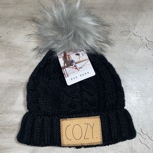 Rae Dunn Knit Beanie “Cozy” Hat, NWT